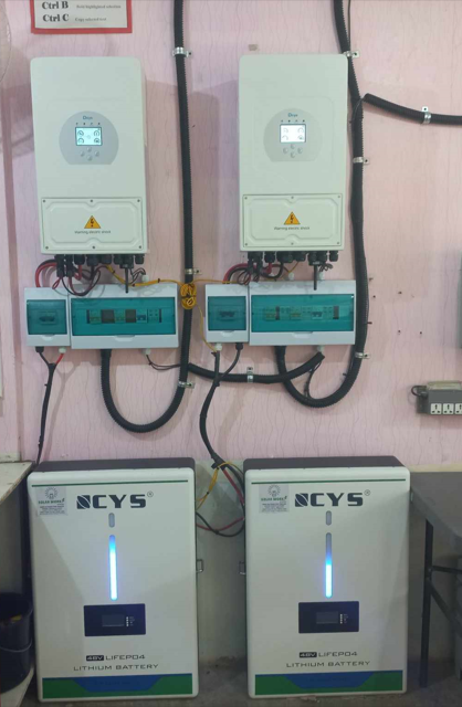 Pole Erection and Fiber Optic Cable Laying