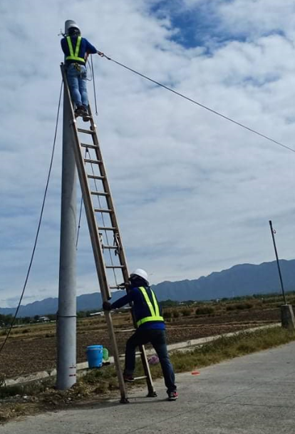 Pole Erection and Fiber Optic Cable Laying